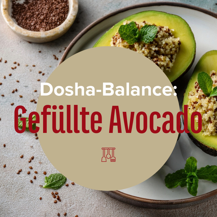 Rezept: Mit Quinoa und Apfel gefüllte Avocado für deine Dosha-Balance