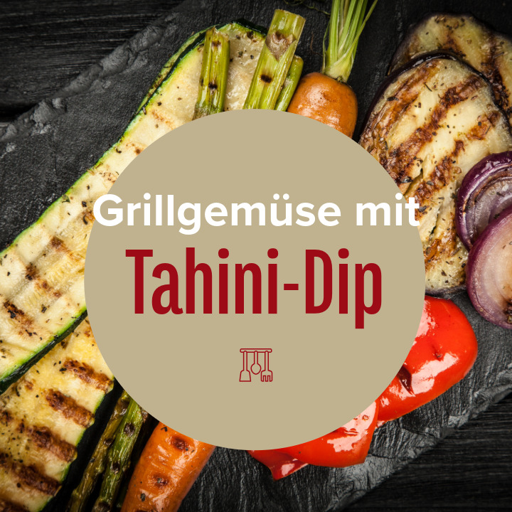 Rezept: Ayurveda Gewürz Grillgemüse mit Tahini-Dip