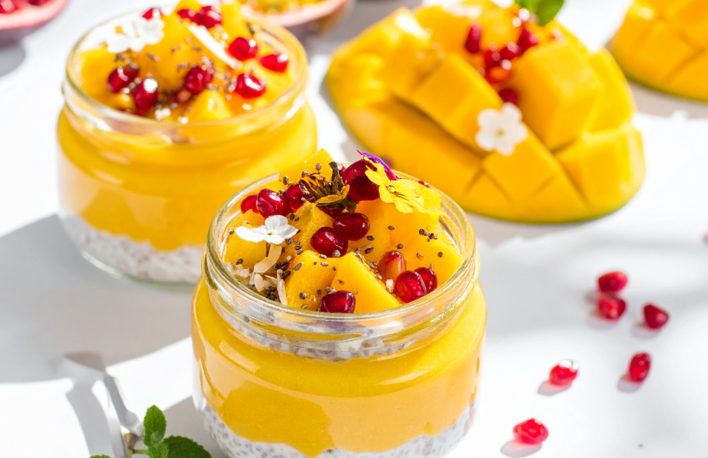 Creamy Mango Overnight Oats mit Morgenmix