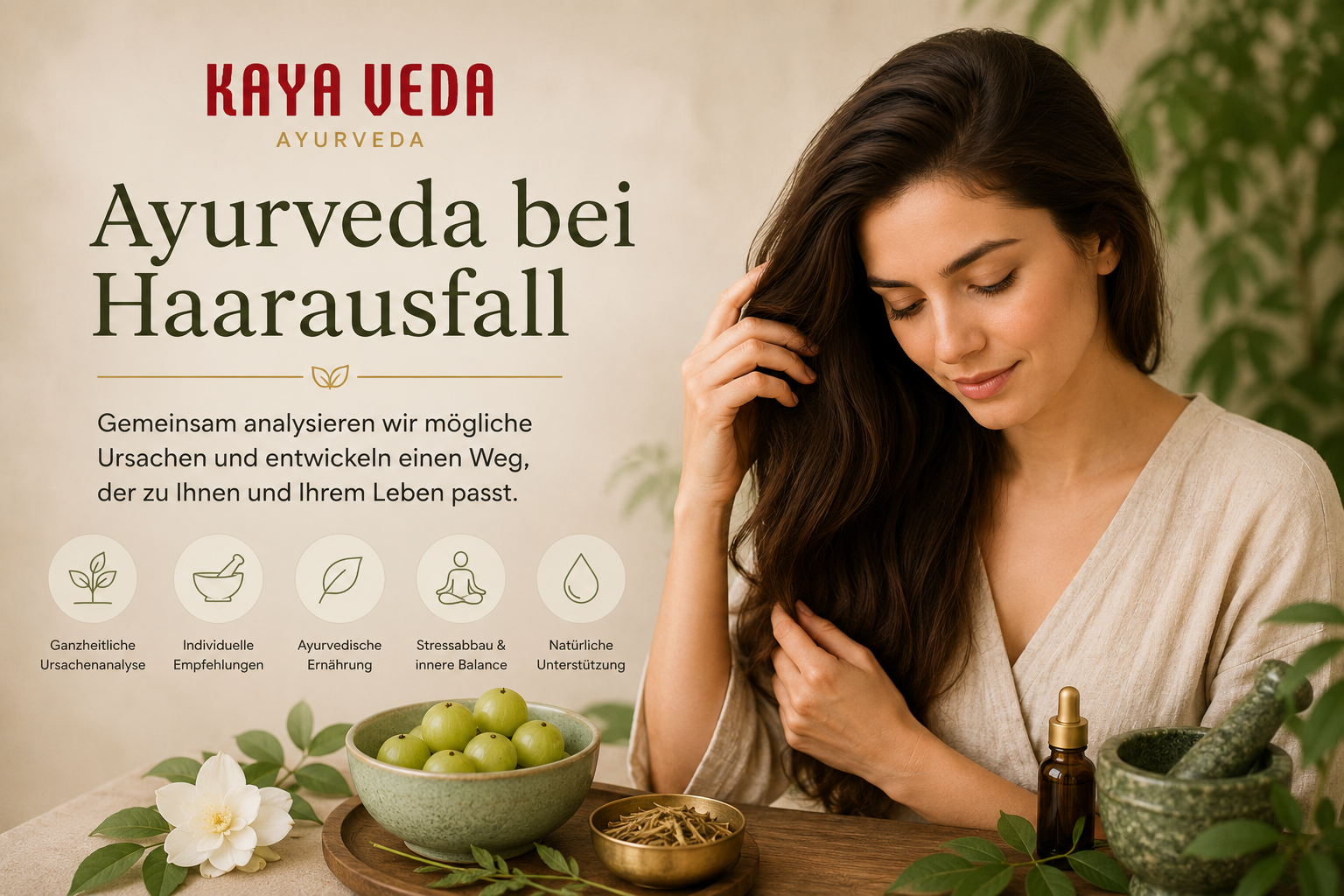 Ayurveda bei Haarausfall Übersicht der Ursachen und Behandlung durch Kaya Veda Ayurveda