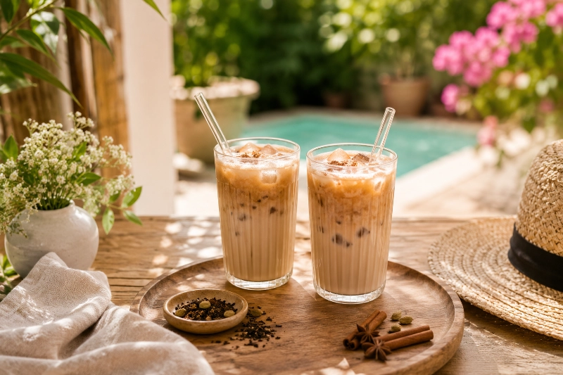 Ayurveda Iced Chai Latte mit Shakti Tee