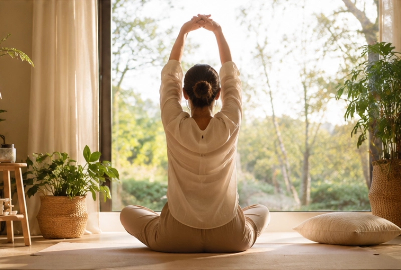 Ayurveda Morgenroutine Meditation und Yoga