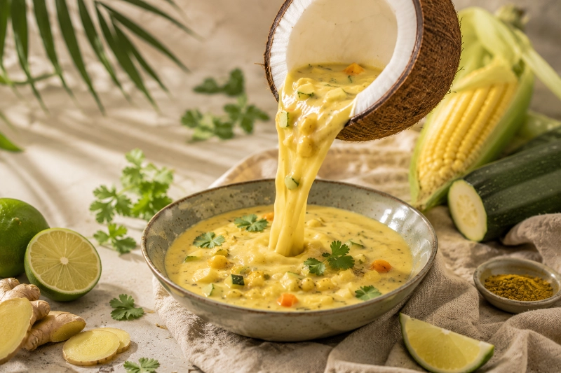 Kokos-Limetten-Suppe