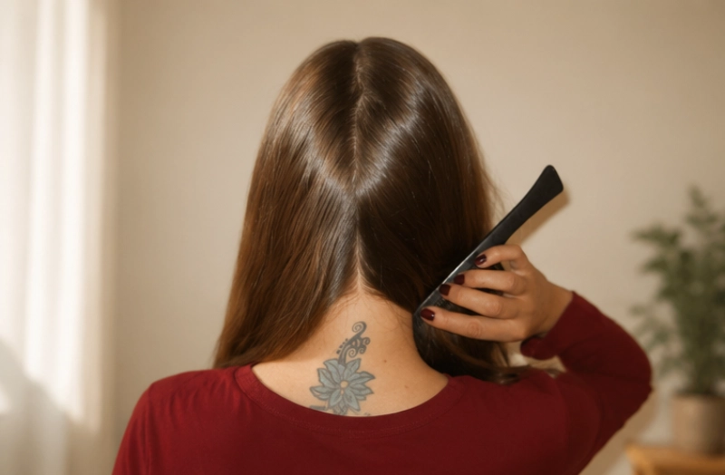 Haarausfall Nachher-Bild Fallstudie Kaya Veda 1