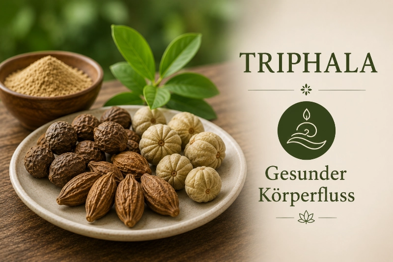 Triphala wird im Ayurveda traditionell für einen gesunden Körperfluss eingesetzt