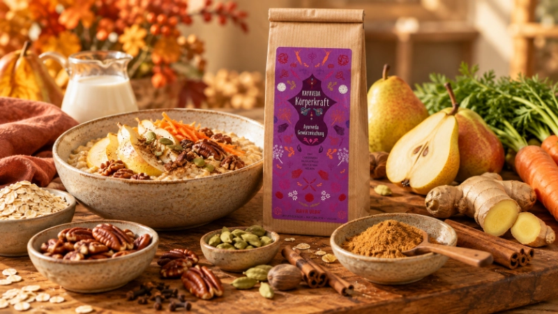 Herbst-Porridge Zutaten