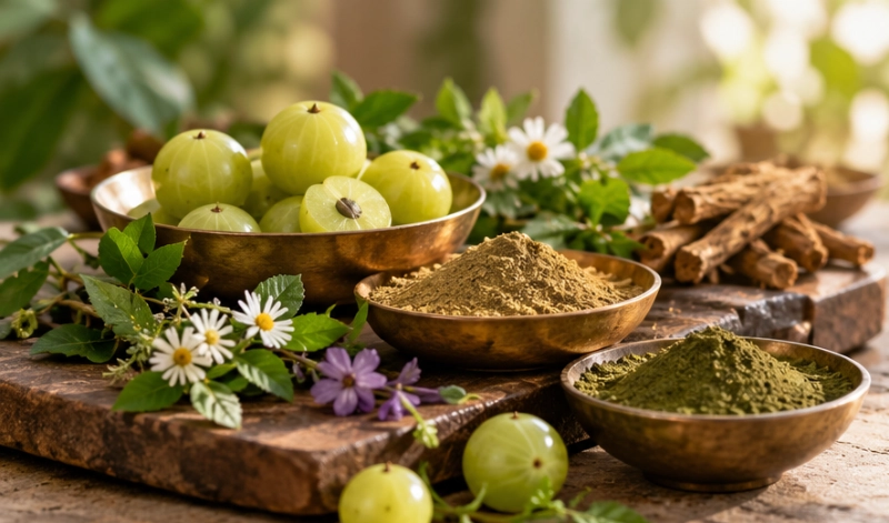 Ayurveda Kräuter bei Haarausfall Amla Beeren