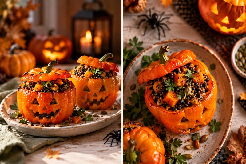 Halloween Rezept: Gefüllte Paprika